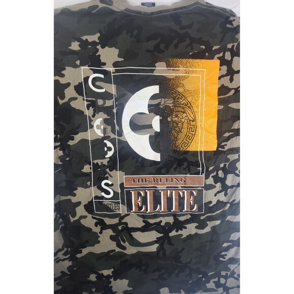 CROOKS & CASTLES Camouflage Orange Medusa Graphic Tshirt Mens XL Streetwear - Picture 5 of 7